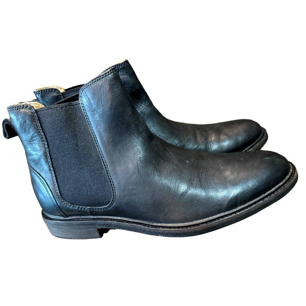 UGG Leif Men’s Black Leather Boots Size‎ 10